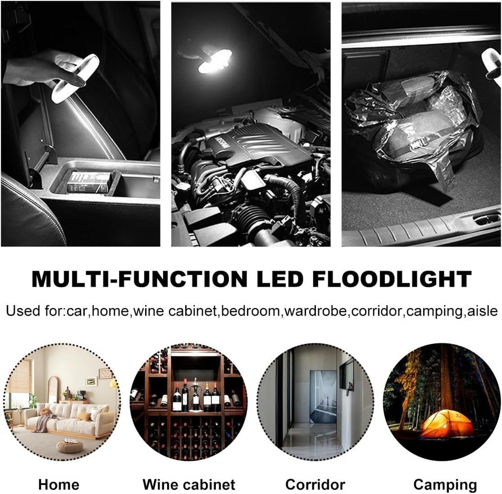Energy-Saving Magnetic Dome Light: Exterior and Interior Use Lighting Solution