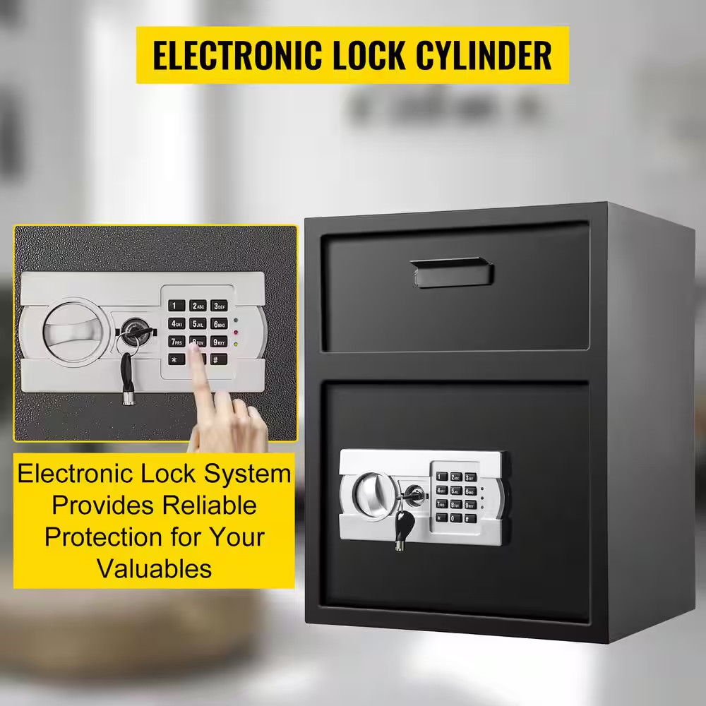 Digital Depository Safe Carbon Steel Electronic Code Lock Depository Safe with D