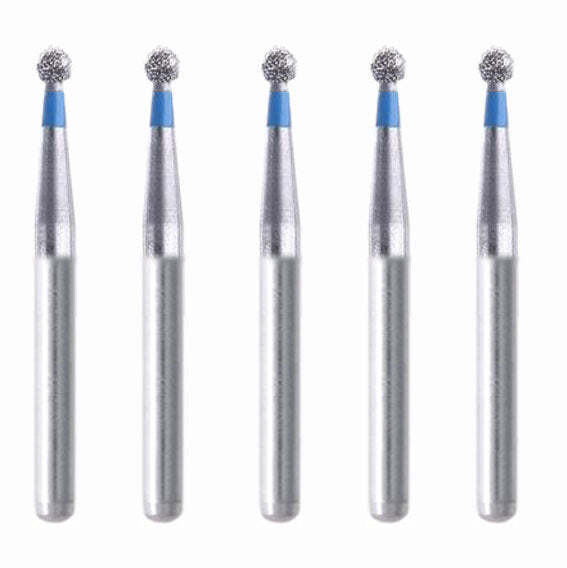 Spherical 1.4 mm Dia Medium Grit Diamond Bur 5/Pack [1597-BR41]