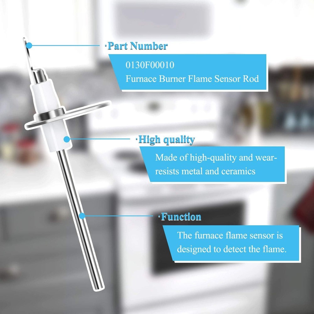 Furnace Flame Sensor Replacement Ignitor Rod 3 Pack