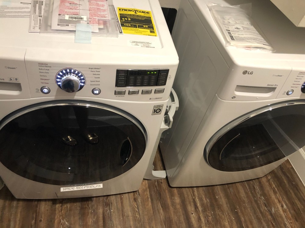 LG washer and dryer set used