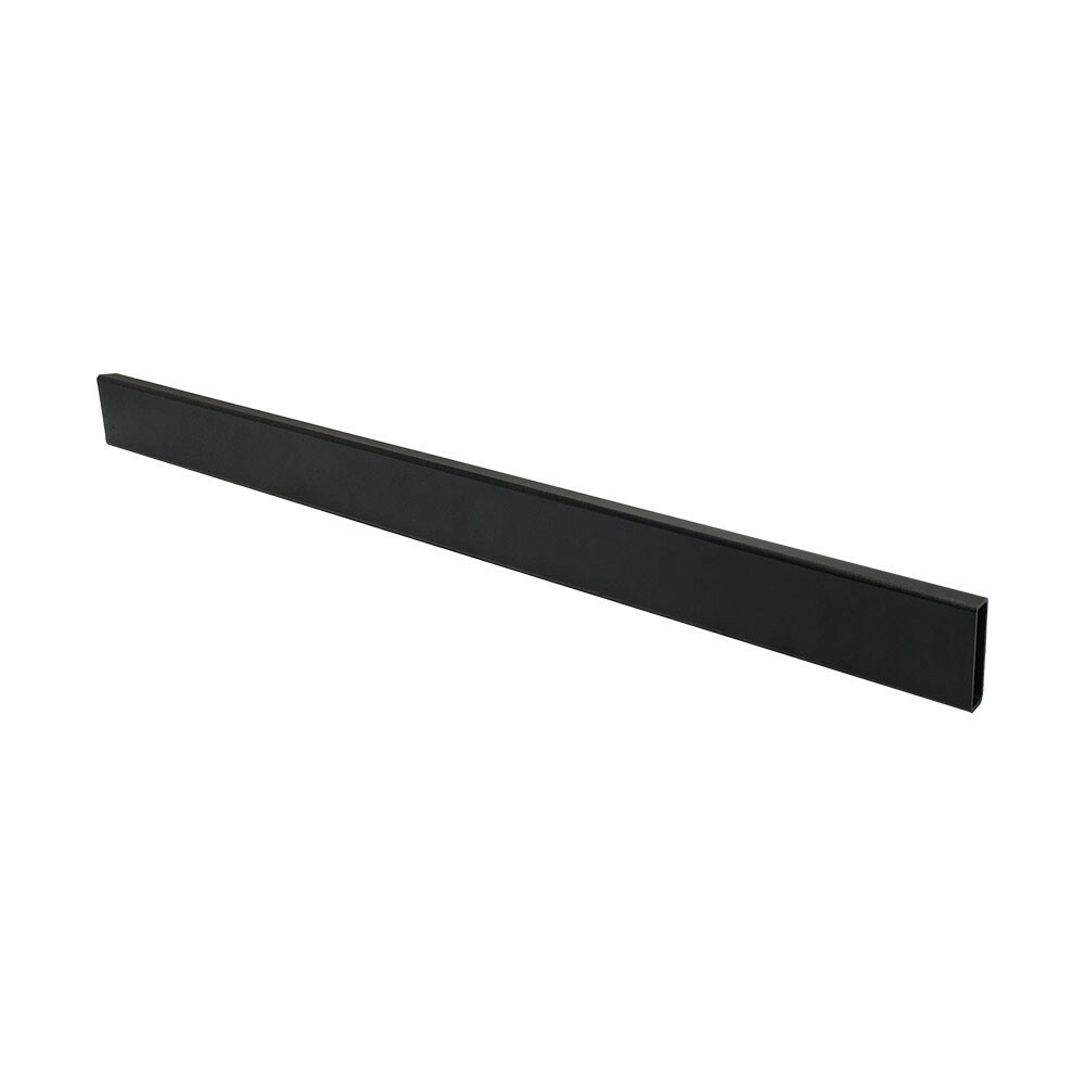 Matte Black 24'' Industrial Pipe Rectangular Tubing Hangrail Retail Display