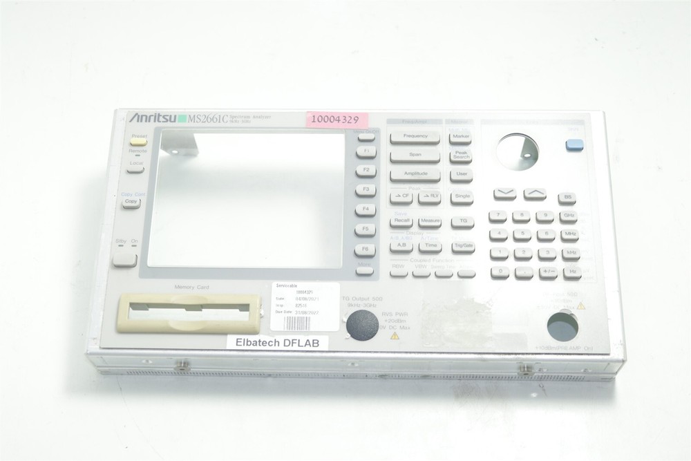 Anritsu MS2661C Spectrum Analyzer 9KHz - 3GHz Front Panel