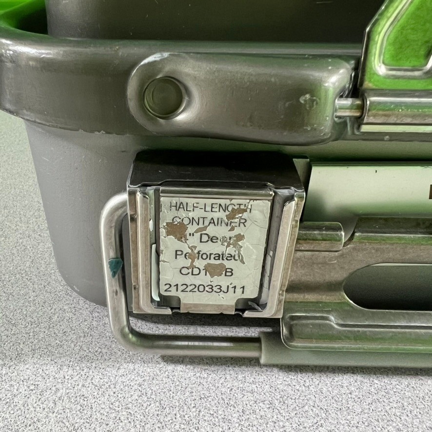 V. Mueller Genesis Half-Length Sterilization Container Perforated Deep CD1-8B