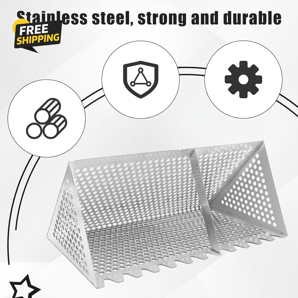 Sand Flea Rake, Durable Rake for Beach Easy to Install Sharp Teeth Wide