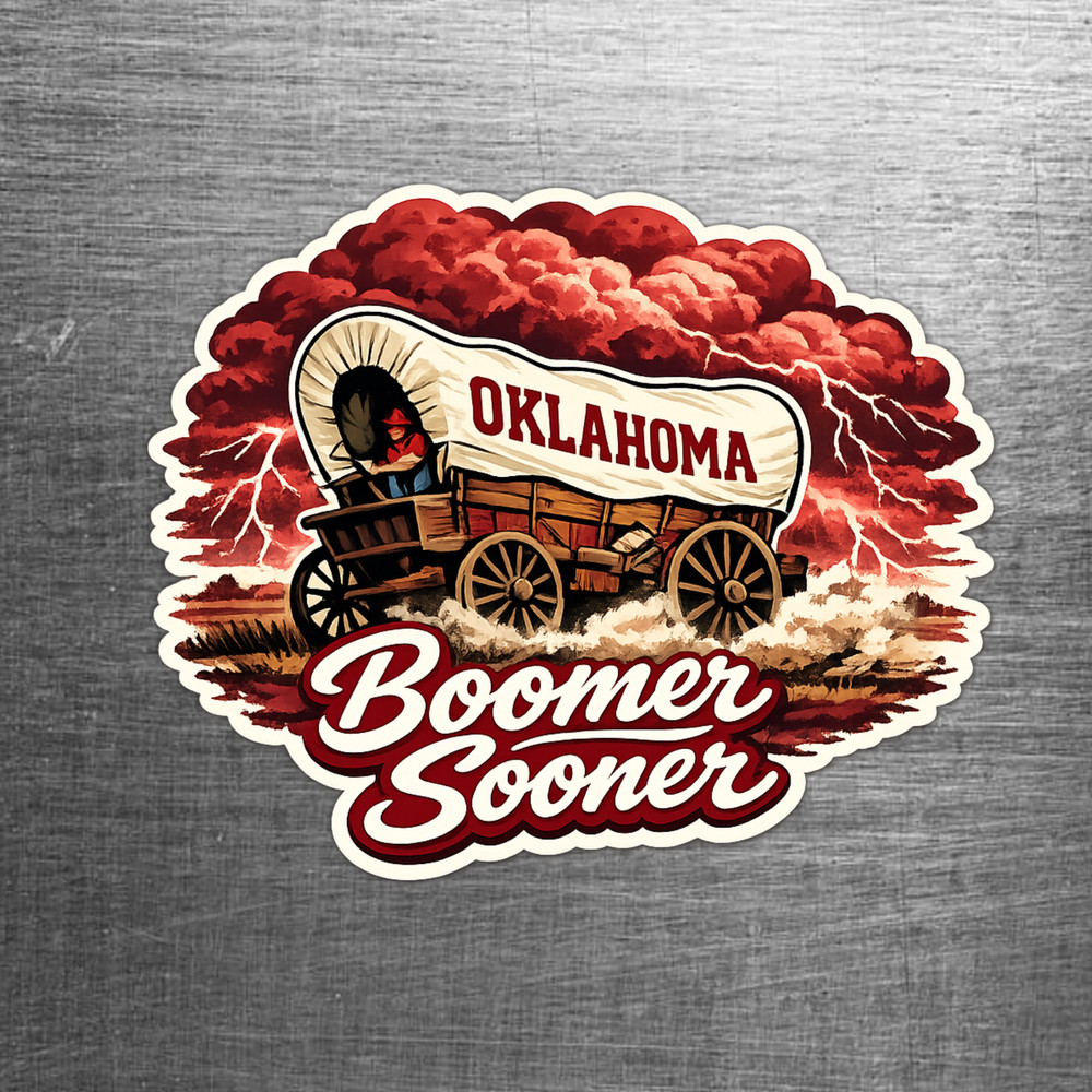 Oklahoma "Boomer Sooner" Custom Sticker