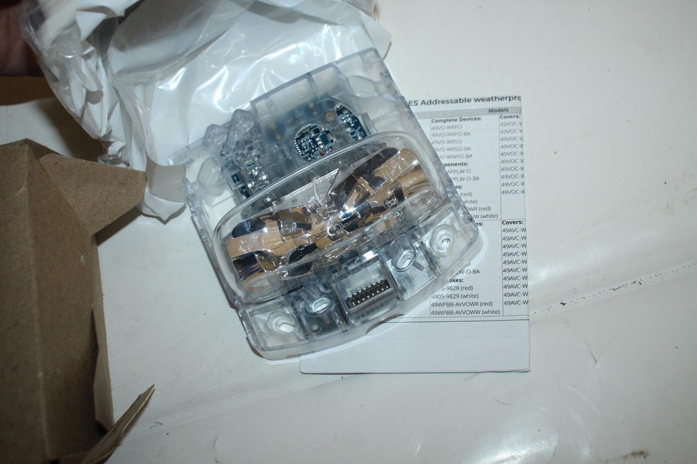 Simplex Addressable Strobe Light Fire Alarm 49VO-WWFO-BA