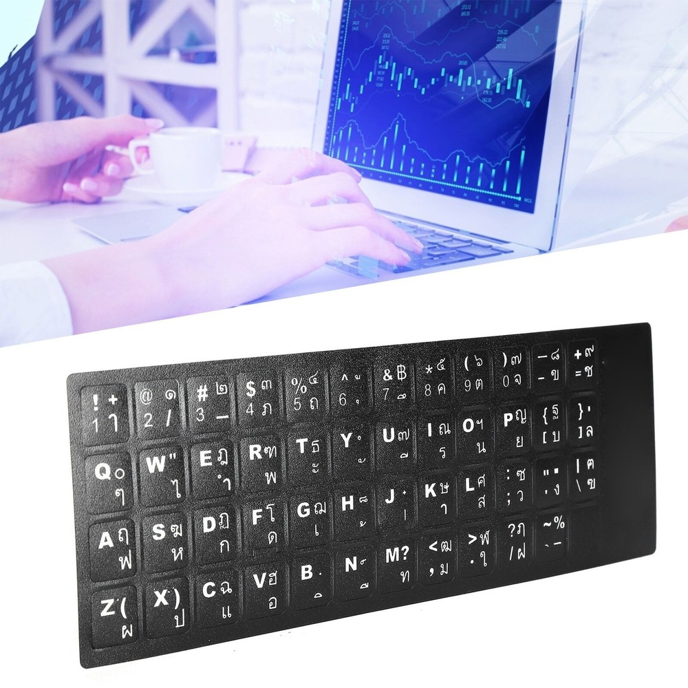 Thai Keyboard Sticker Replacement Keyboard Sticker for Desktop Computer Laptop