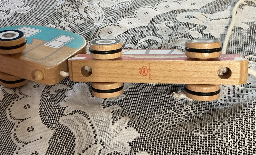 Road Trip Pull Toy Wooden