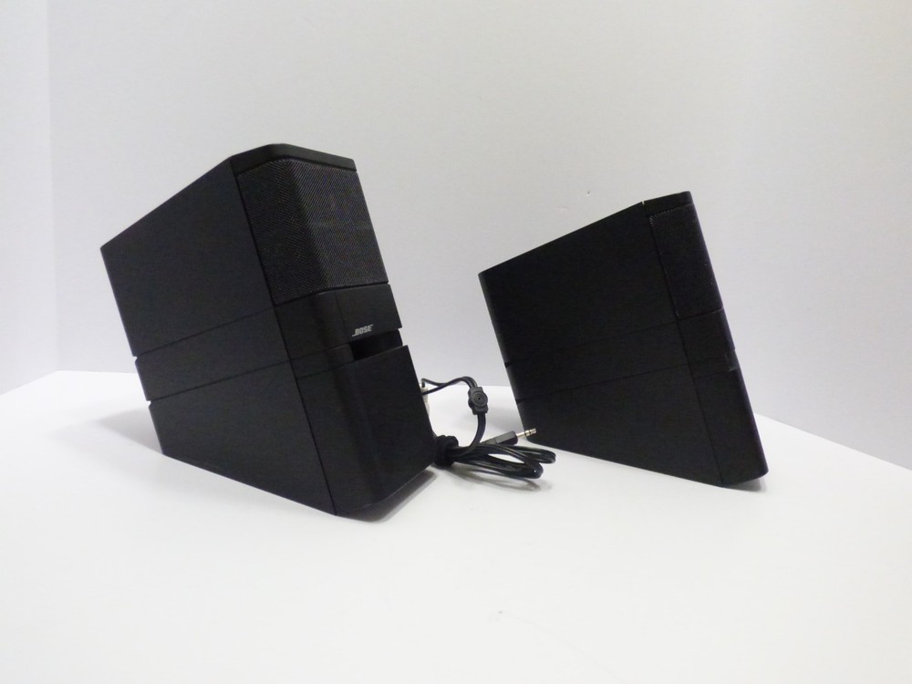 Bose MediaMate Computer Speaker Pair WITHOUT AC Adapter Tested & Works