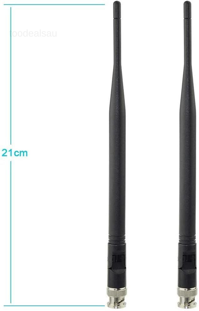 Wireless Microphone Receiver Antennas BNC Antenna 4-pack, Black