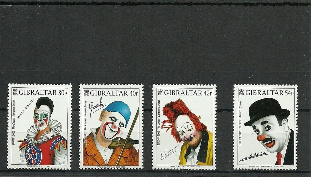 GIBRALTAR-SG1002-1005-EUROPA CIRCUS-MNH