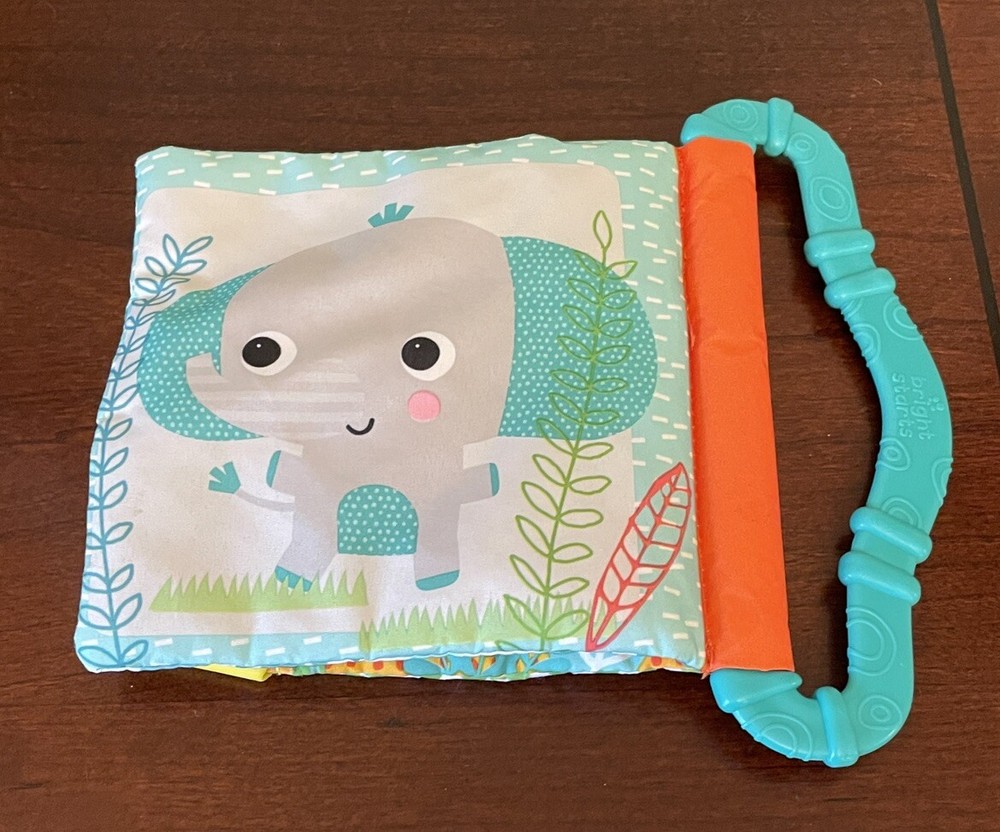 Bright Starts Animal Crinkle Book: noisy pages, bright, easy grip, solid corners