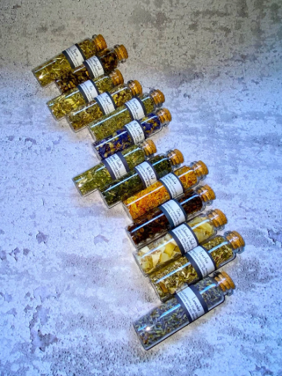 Starter Beginner Advanced Witchcraft Apothecary Kit Wiccan Ritual Herb Set Pagan