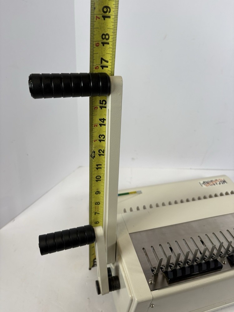 Megabind-1 Manual Comb Binding Machine Paper Punch Binder Office Untested