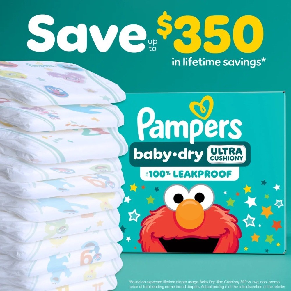 Baby Dry Diapers Size 5, 128 Count (Select for More Options)