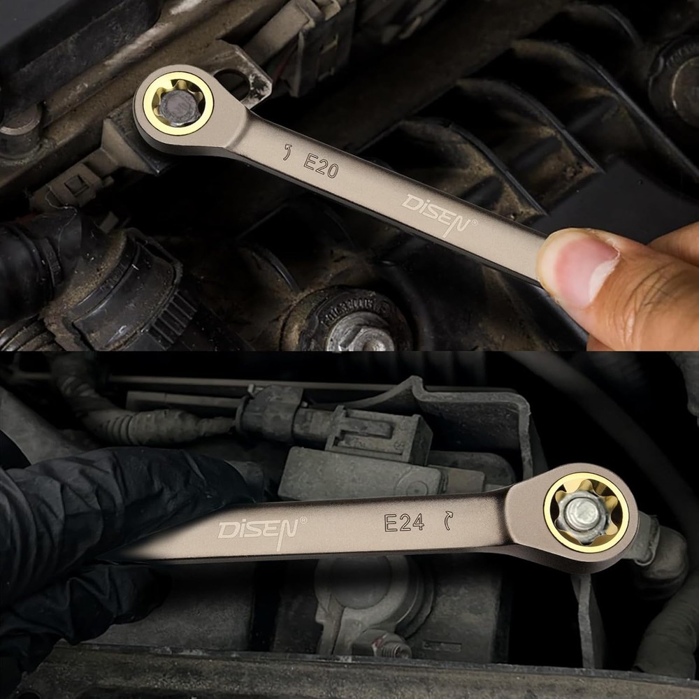 2025 Upgraded 4-Piece E-Torx Double Box Ratcheting Wrench Set