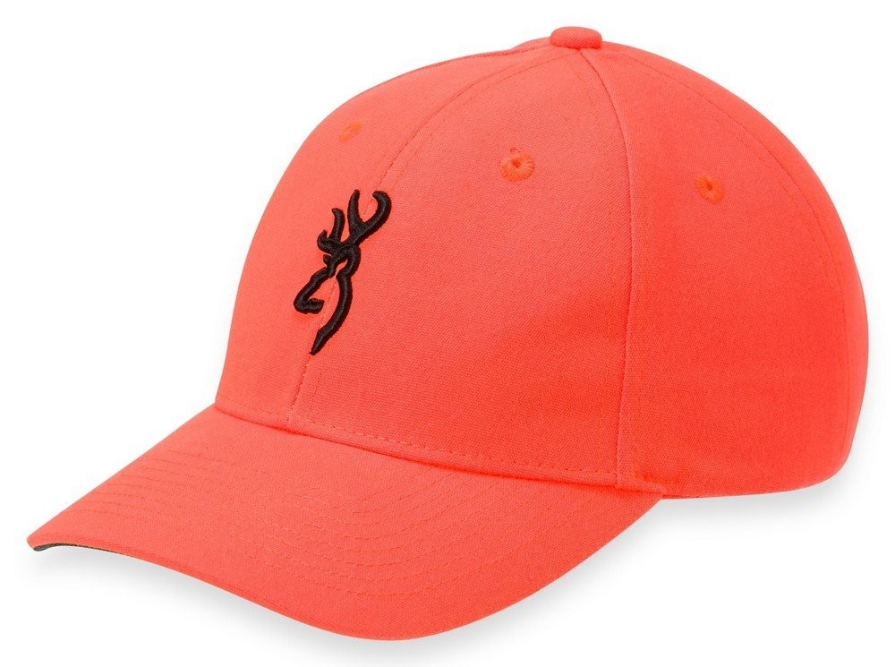 Browning Youth Cap Classic Six Panel Design Hook And Loop Blaze Orange 30850101Y