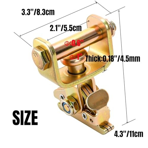 4 Pack Heavy Duty E Track Tie Down Anchors, Swivel E-Track Idler Fitting,