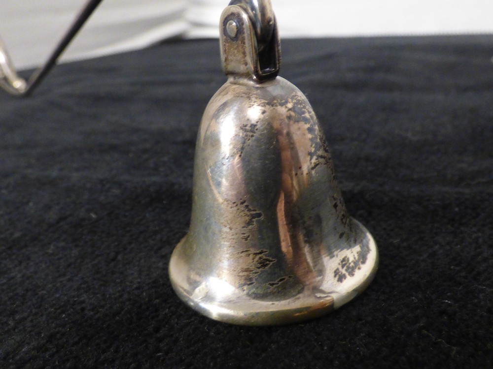 Antique Vintage Silver Webster Candle Snuffer Jointed Hinged Bendable
