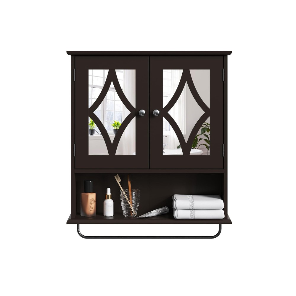 Bathroom Medicine Cabinet with Mirror Vanity Wall Mounted Storage Adjustable