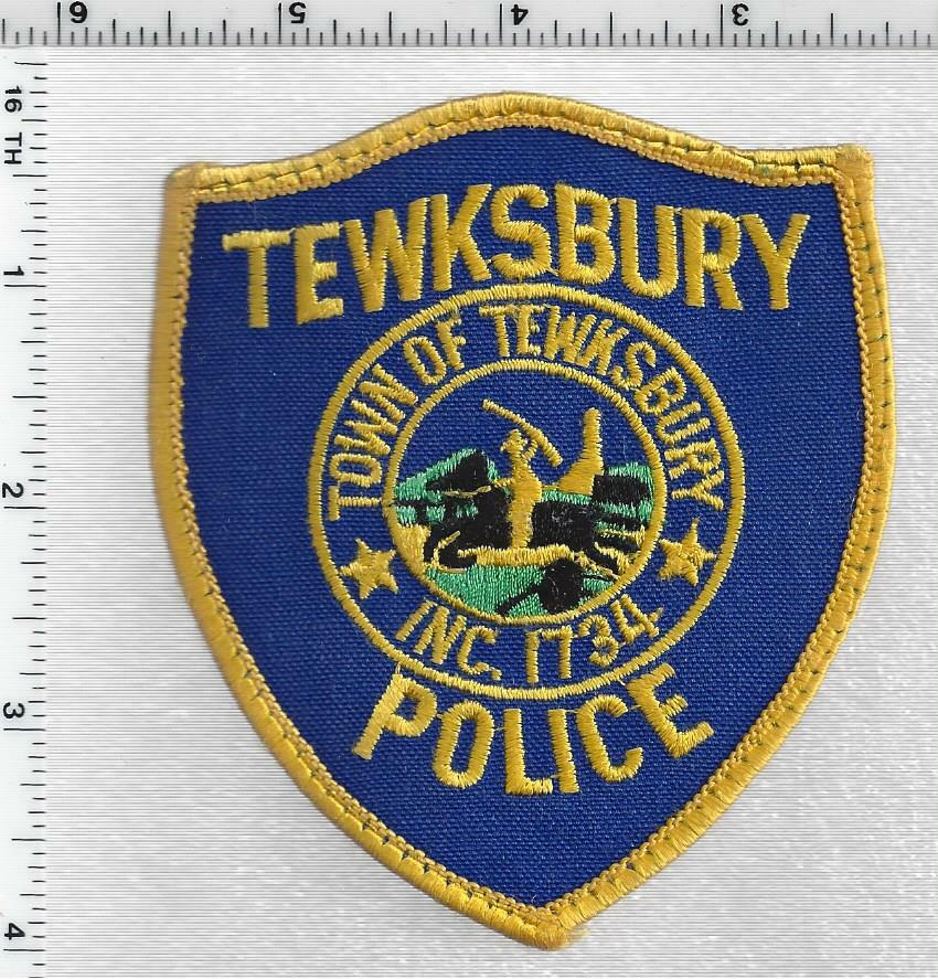 Tewksbury Police (Massachusetts) 1st Issue Uniform Take-Off Shoulder Patch