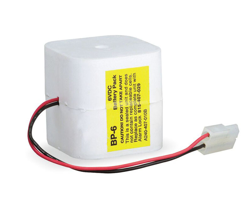 Alarm Lock BP6 REPLACEMENT 6 VOLT BATTERY White
