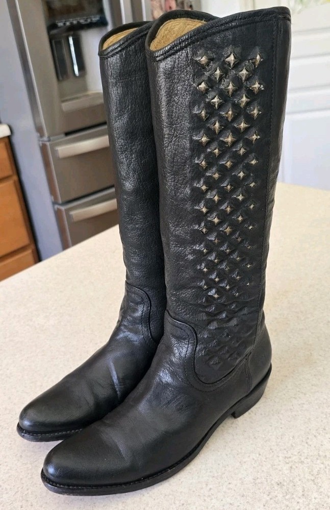Frye Leather Black Boots Women's 6.5B