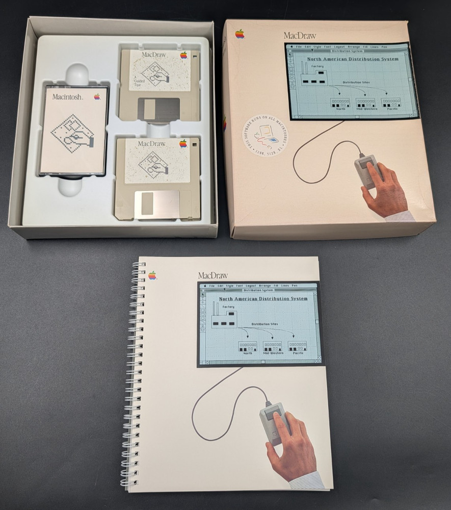 Vintage Software Macintosh MacDraw - UNUSED