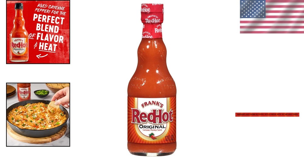 Franks RedHot Cayenne Pepper Sauce, 12 oz - Kosher, Delight