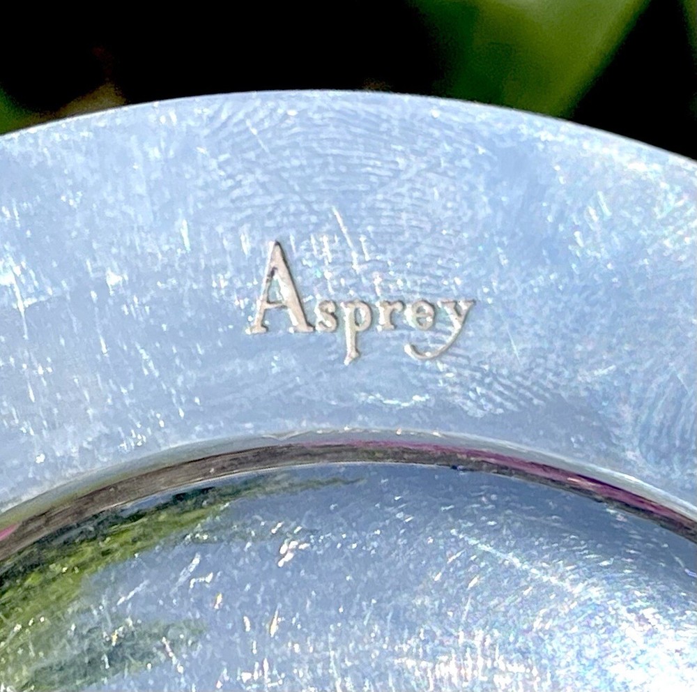 Asprey Solid Sterling Silver Hallmarked Armada Dish Bowl Plate