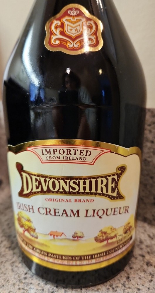 Devonshire Irish Cream Liqueur Empty Bottle ~ 750 ml. ~ Ireland Import