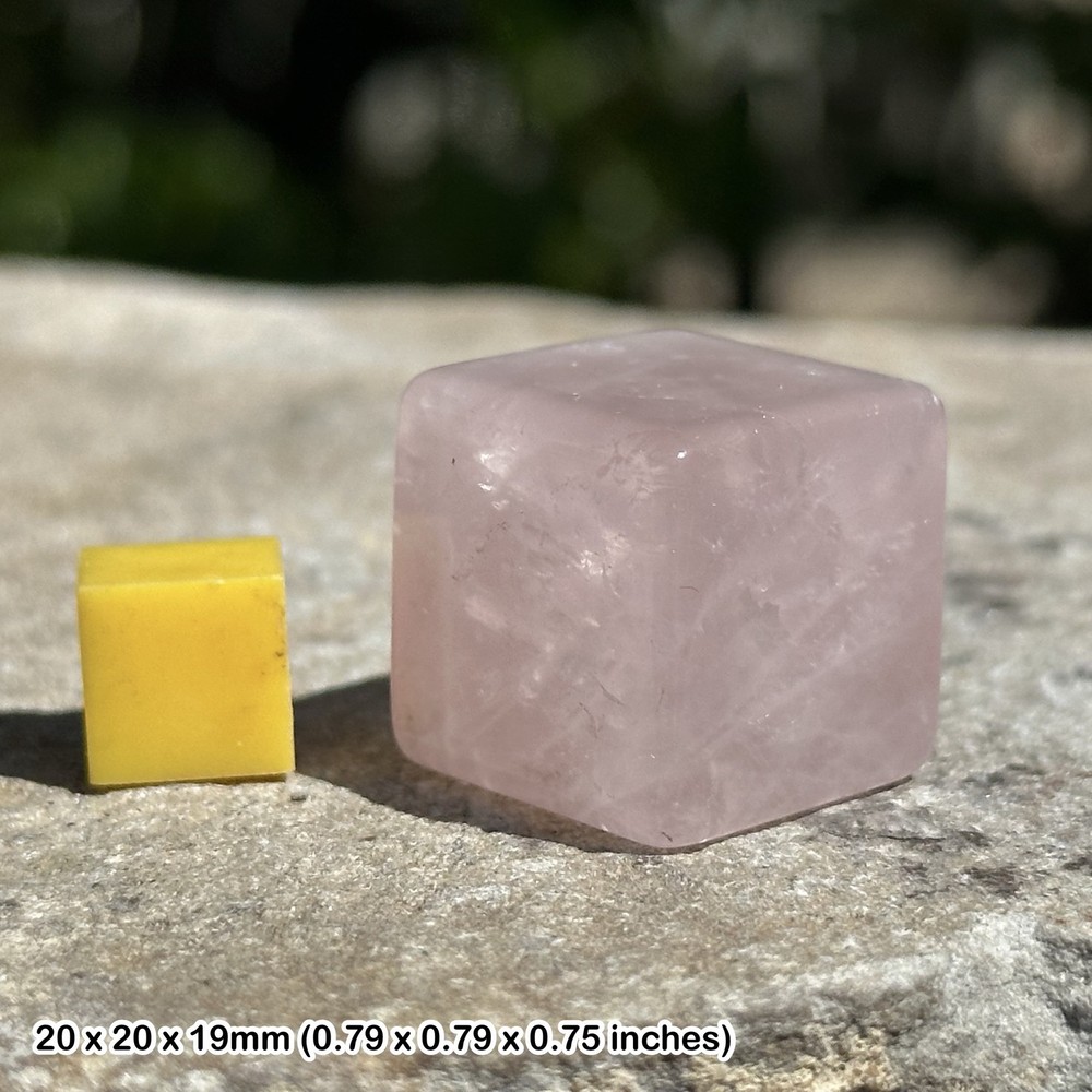 Rose quartz cube - authentic Spiritual crystal