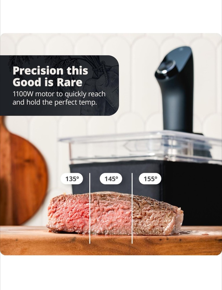Greater Goods Kitchen Sous Vide Machine - Precision Cooker, Immersion. READ!!