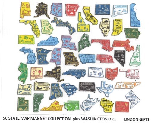 DELAWARE "THE FIRST STATE" OUTLINE MAP MAGNET NEW