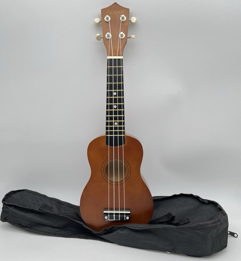 MCOOL Ukulele 21” Long , Brown W/ Bag