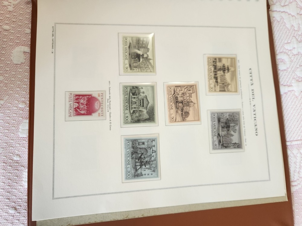 Italian Vatican Stamps 1950' 1960 Complete bound Book