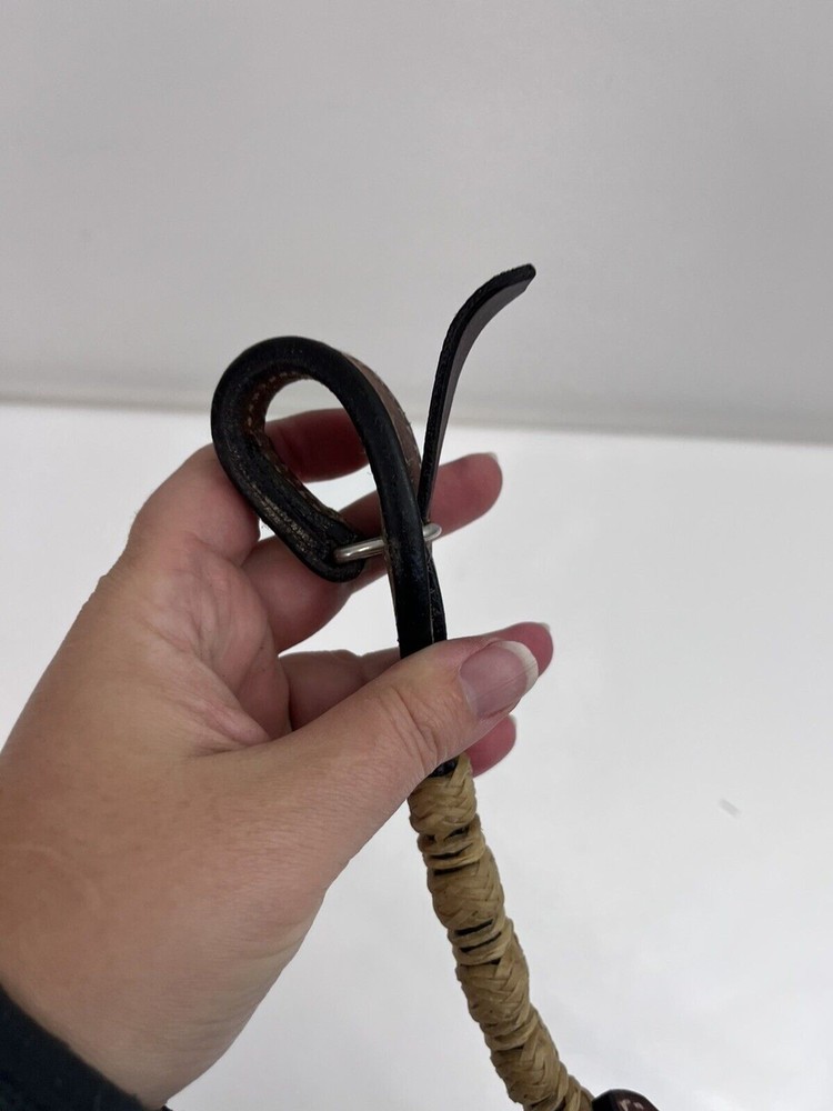 New Riata One Ear Rawhide Leather Headstall Harness