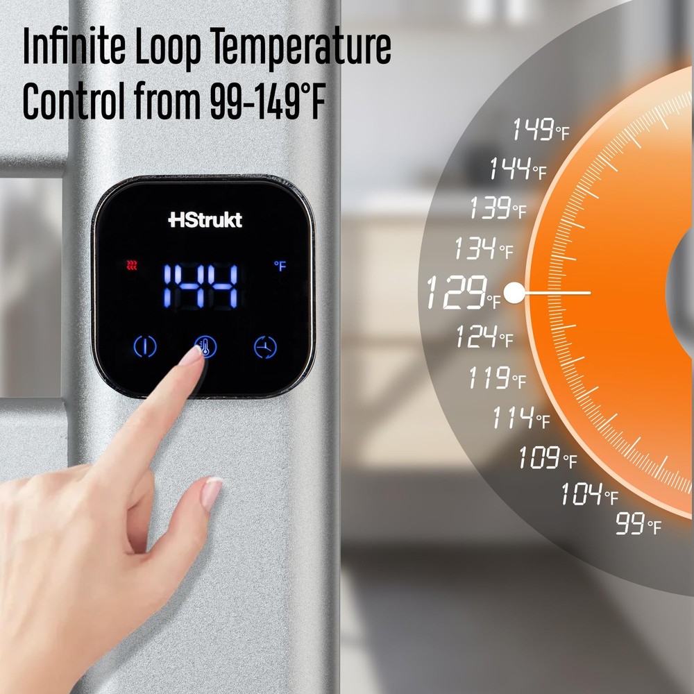 ** NEW Heated Towel Warmer / Rack | Adjustable Temp Control w/ Timer | Silver