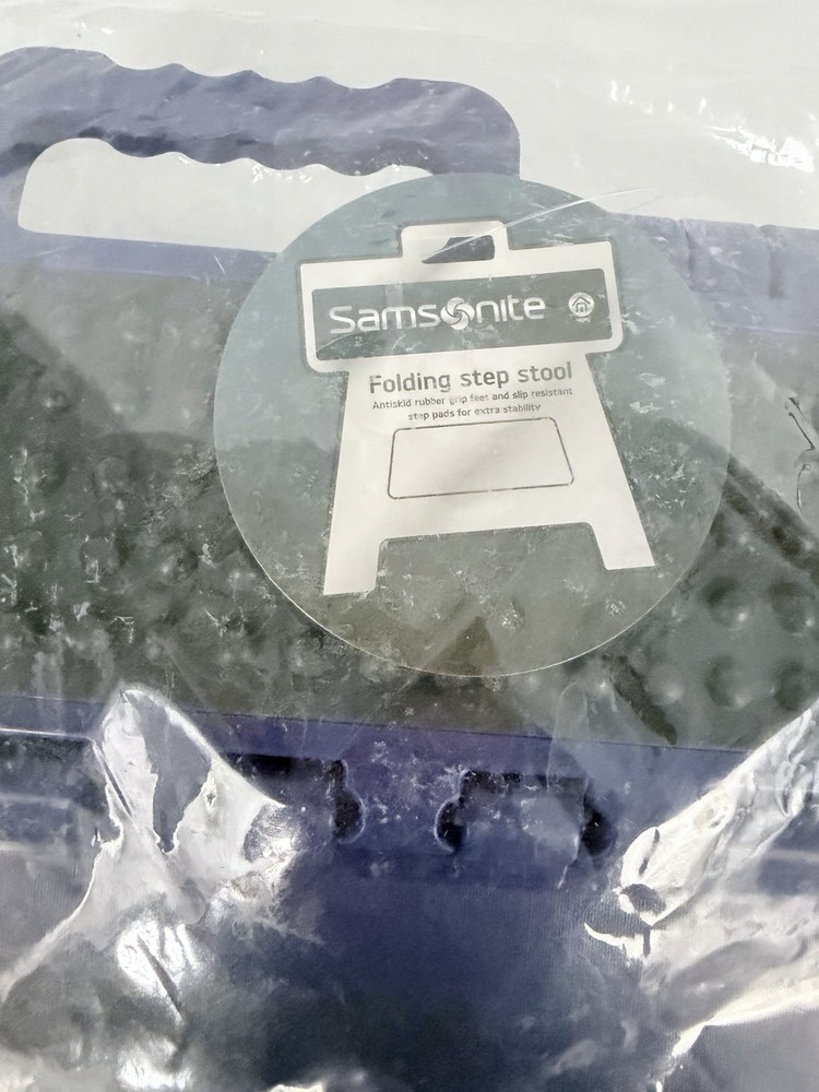 Rare Samsonite Folding Step Stool Antiskid Rubber Collapsible Nos W Tag