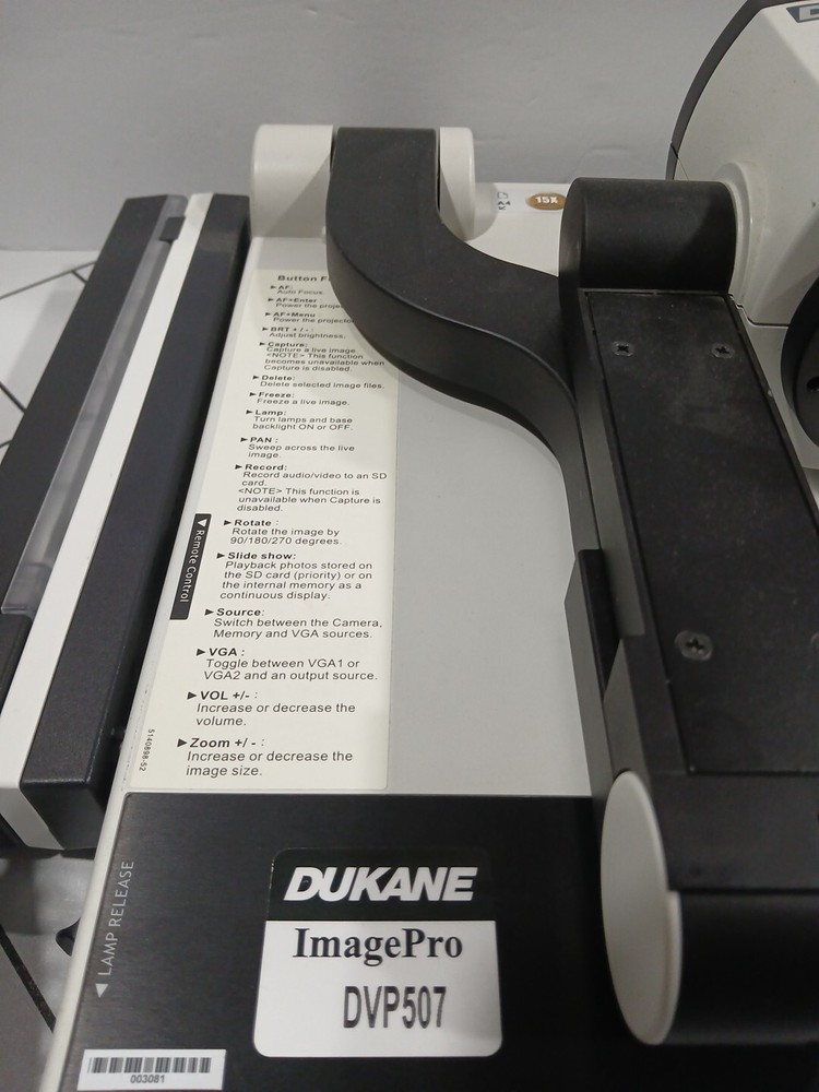 DUKANE DVP507 DIGITAL VISUAL PRESENTER