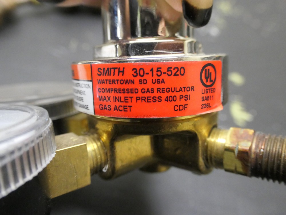 Miller Smith 30-15-520 Acetylene Medium Duty Regulator