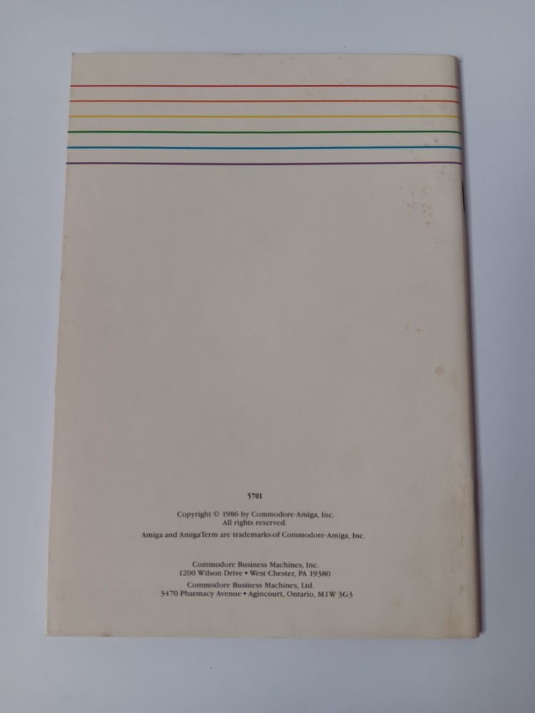 AmigaTerm Comunication Software Users Manual Commodore