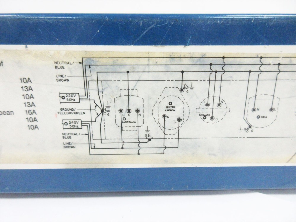INTERPOWER 85010113 INTERNATIONAL SOCKET STRIP-RACK MOUNT - 7 SOCKET