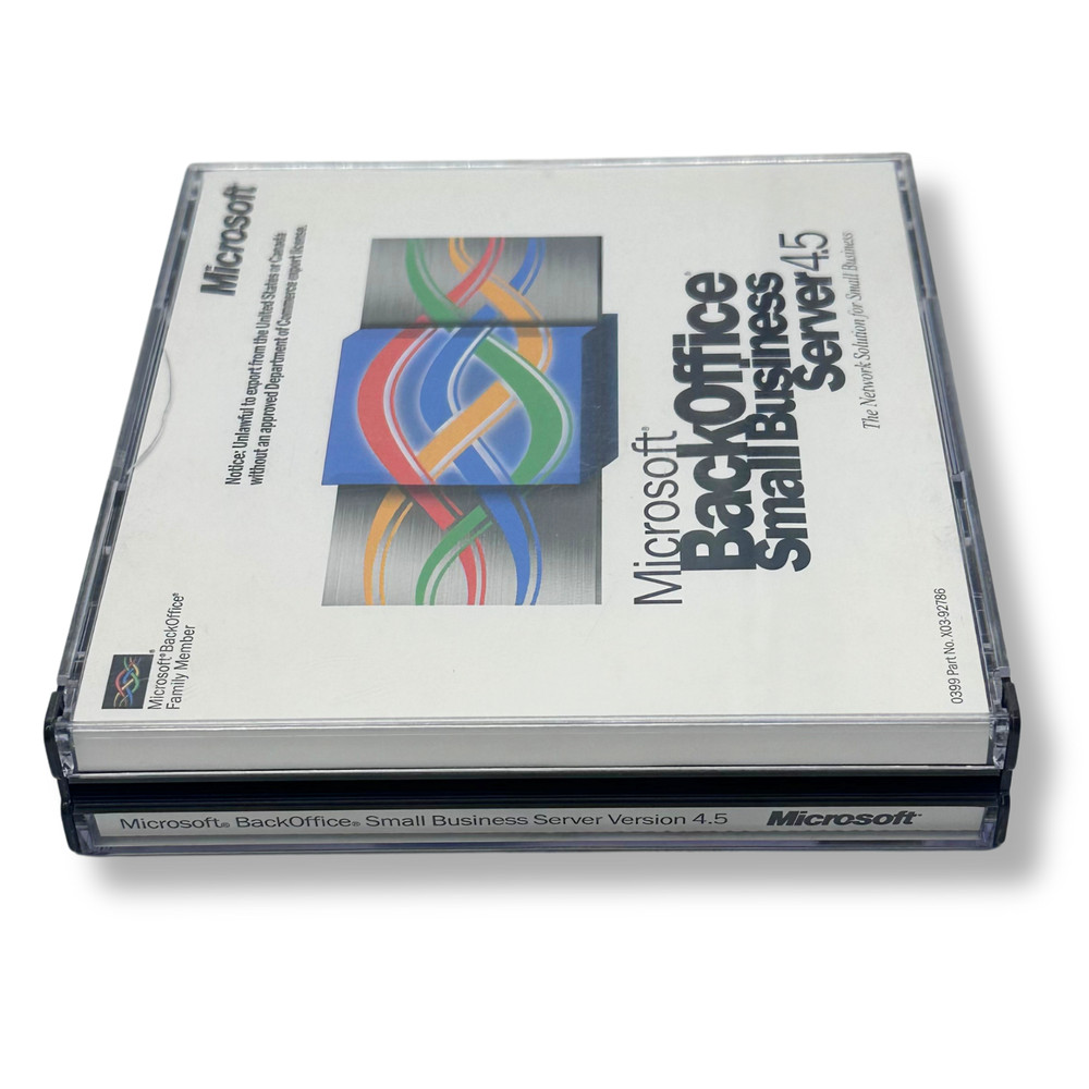 Microsoft BackOffice Small Business Server 4.5 | 3-CD Set | Windows Software