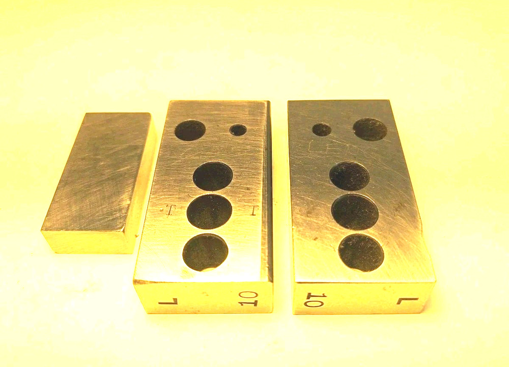 Set of 3 Surface Grinder Machine shop Parallel 2 BLOCKS RECTANGULAR 2”x 1"x .05"