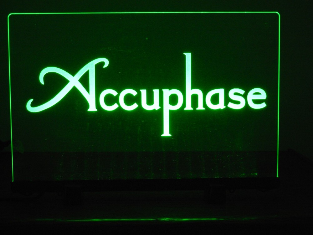 ACCUPHASE ETCHED LED ACRLYIC SIGN