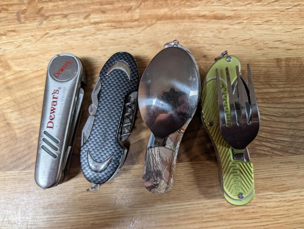 Set of 4 Multi-Tool Camping Utensils