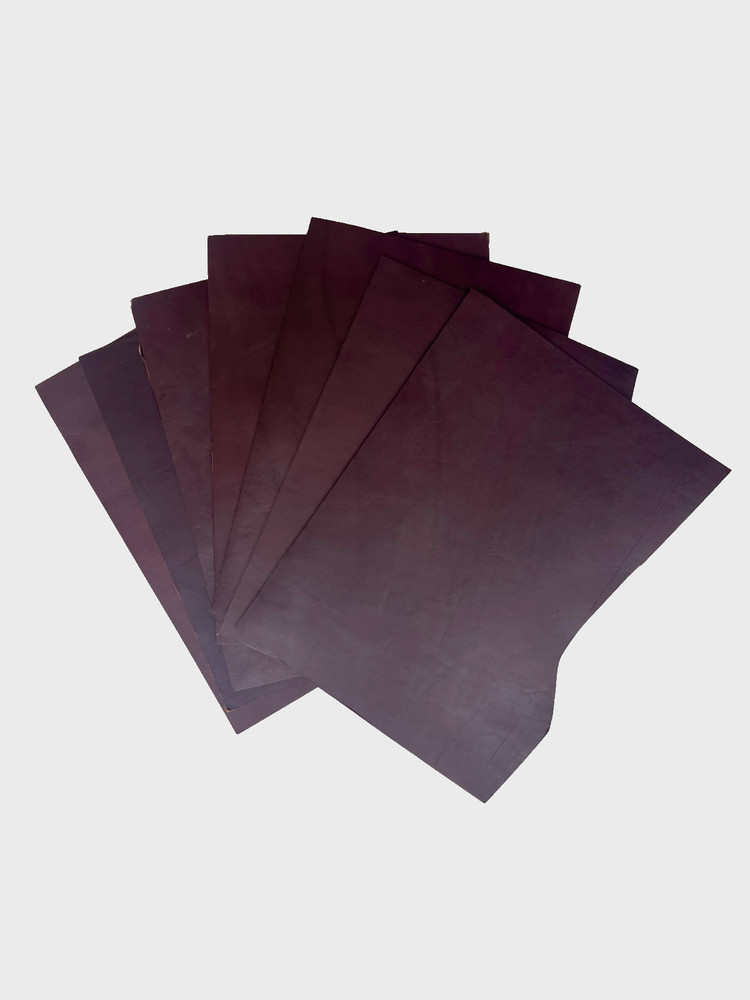 Large Dark Brown Leather Panel