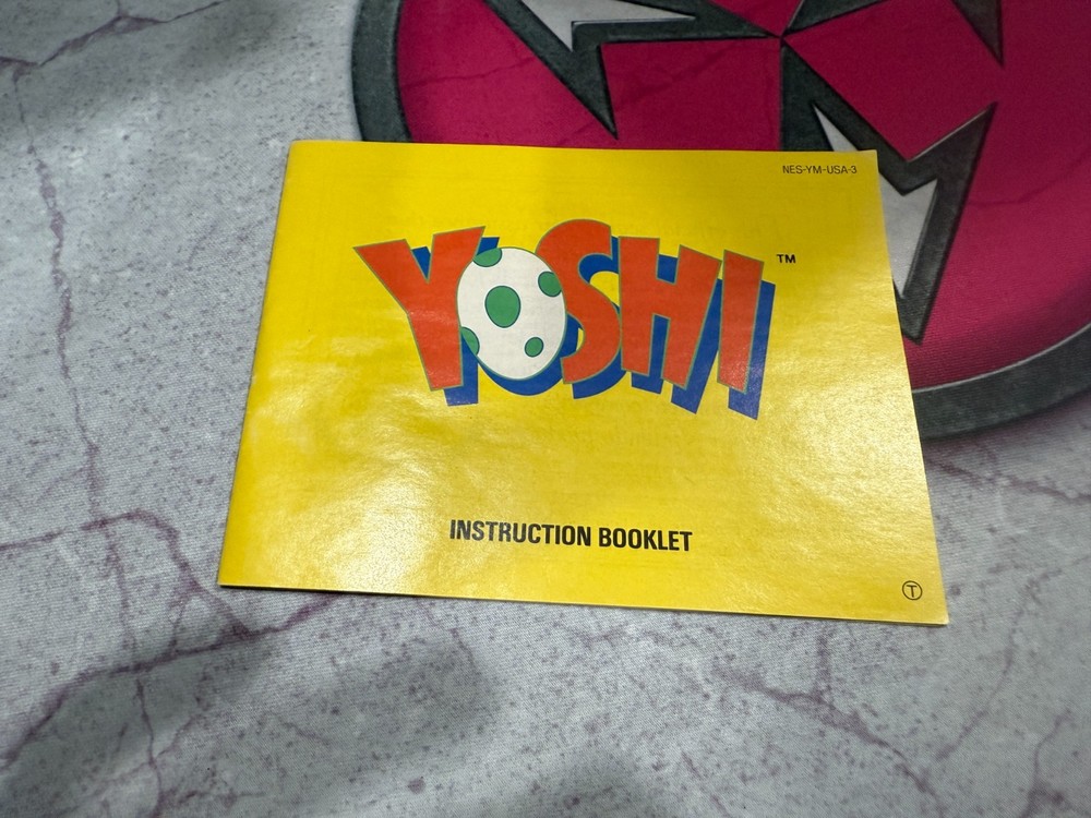 Yoshi Nintendo Entertainment System Game Manual/Insert Only